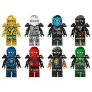 8pcs Ninjago Motorcycle Set Assembled Building Blocks Minifigures Ninja Mini Figures Blocks Toys Fits