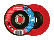 Diablo Steel Demon 4-1/2 in. D X 7/8 in. S Zirconium Flap Disc 60 Grit 1 pc