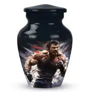 Focused Boxer On The Offensive Tiny Urns For Human Ashes Keepsake Cremation 3 in