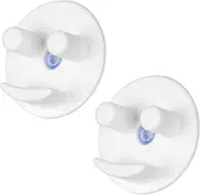Sponge Holder, Sink Caddy for Scrub Sponges with Suction Cup Installation, Kitchen/Bathroom Sink Sponge Storage, Self Draining, Dishwasher Safe for Holding Smiley Sponges (Sponges Not Included),2pcs