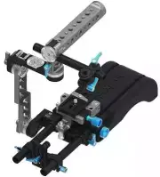 FOTGA DP500III Shoulder Pad+Baseplate+ ENG Style Rig Set for DSLR Camera BMCC