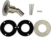 Mqetly Thru Hull Exhaust Skin Fitting Stainless Steel Modified Exhaust Vent for Truck, Type B