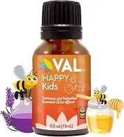 VAL Happy Kids Calmness and Relaxation Essential Oil Blend for Diffuser, Kid Safe Aromatherapy, 0.5 oz (15 ml)