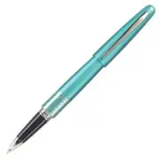 Pilot Metropolitan Retro Pop Gel Pen Turquoise Barrel Black Ink Dot Accent 0.7mm