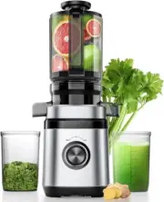Juicer Machines, Cold Press Juicer with 4.41" Wide Feed Chute