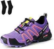 [Watrey] Hike Balance Shoes for Men Women, Outdoor Breathable Lightweight Non-Slip Slip-On Oorthopedic Shoes, Walking Sneakers Wide Toe Box Climbing Boots Omfortable Flexible Unisex