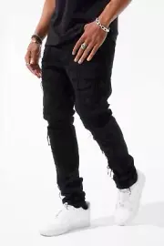 Jordan Craig Sean Fit Gladiator Denim Jeans JS1184A-(Black)-SIZE 36