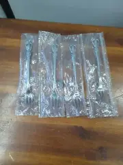 4 New Oneida RAPHAEL Cocktail Fork Forks Distinction Deluxe Stainless Flatware