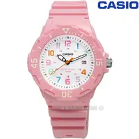 在飛比找PChome24h購物優惠-CASIO 卡西歐 潛水風格 迷你運動錶 32mm 粉紅色 