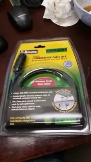 New Fellowes Kryptonite 4 Digit Combination Cable Lock Laptop Note Book 852441