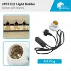 2PCS Ceramic Heat UV UVB Lamp Light Holder For Brooder Reptile Basking Tortoise