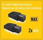 2x New Walter Swivel Sweeper Battery Max for Replace Swivel Sweeper Max Battery