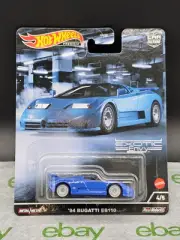 2022 Hot Wheels 1:64 Car Culture Exotic Envy 1994 Bugatti EB110 Diecast