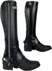 [AK Riding Sports] AK New Unisex Equestrian Flexi Crystal Horse Riding Half Chaps with Contour Fitting AKRS-1976