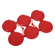 Home Brew Ohio 6 Pack Beer CAN Holder Red Standard Six-pak Can Carrier (20