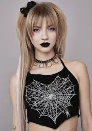 [Widow] Tangled Heart Halter Top