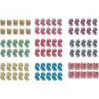 10Pcs Flower Nail Charms Resin Nail Rhinestones Nail Gems Nail Decorations