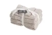 5pc Sheraton Luxury Egyptian Cotton Towel Pack Bath/Hand/Mat Face Washer Flax