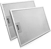 2Pcs Range Hood Filter Replacement Fit for Broan Non-Ducted Range Hood, 11.81" x 16.25" Metal Kitchen Exhaust Fan Grease Filters, Aluminum Mesh Stove Hood Vent Filter Replace BPPFA30