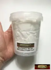 M01611 MOREZMORE Moldable Foam Clay EVA Cosplay WHITE Air Dry High Density