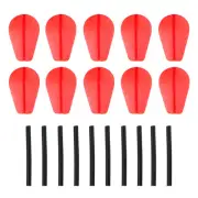 10pcs Fishing Float Foam EVA Water Drop Strike Indicator Bobber Floating Green