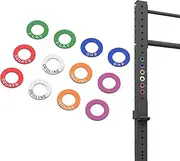 New Power Squat Rack Barbell Magnetic Position Markers Reminders Label for Home & Garage Gyms, Magnets Identifier Rings for J-Cup