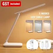 1/2/3x Touch LED Desk Lamp Bedside Study Reading Table Light USB Ports Dimmable