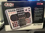DJ Tech 4MIX USB Midi Dj Controller W/ Integrated Soundcard, Direct 4 Deck