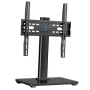 Universal TV Stand - Table Top TV Stand for 32-60 inch LCD LED TVs - Black