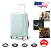 Travel in Style: 21-Inch Mint Green Expandable Hardside Spinner with