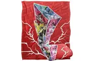 Power Rangers Lightning Bolt Blanket (Multicoloured) (One Size)
