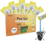AOKE Portable Toilet Powder, Poo Gel for Camping Eco Absorbent Gel Liquid Waste Gelling and Deodorizing Powder, Emergency Toilet Waste Treatment for Outdoor Camping Hiking