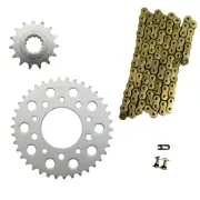 Gold 525x110 O-Ring Chain & 15/38 Sprockets for Honda NightHawk 750 1991-2003