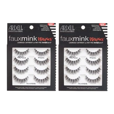 Ardell Faux Mink False Eyelashes, Wispy Natural Lashes, Reusable, Soft & Lightwe