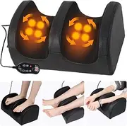Foot And Calf Massager With Heat, Shiatsu Electric Kneading Foot Massager Machine For Plantar Fasciitis, Pain Relief, Promotes Blood Circulation,