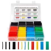 Assortment Wire Cable Insulation Sleeving Kit 530 pcs Heat Shrink Tubing Tube