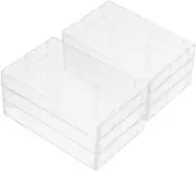 CONGARTENO Cassette Tape Storage Holder 6pcs Plastic Cassette Tape Cases for Retro Box