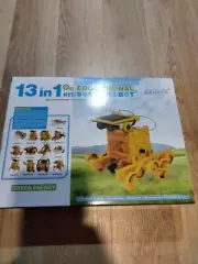 Gahoo 13-In-1 STEM Solar Robot Kit DIY Building Science Learning Yellow