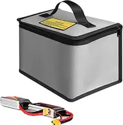 Fireproof Battery Bag, Fireproof Battery Container, Battery Protection Bag, Weast Resistant Safety Boxes, Portable Organizer for Transport and Charging