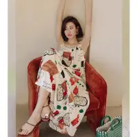 在飛比找蝦皮商城精選優惠-Kayee 波西米亞泰國海島度假洋裝沙灘裙女夏天高級感泰式印