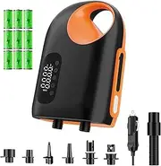 B-Qtech 18000mAh Rechargeable SUP Pump Paddle Board Pump Electric Air Pump, 20PSI High Pressure with Dual Stage Inflator/Deflator, 12V Auto-Off Portable Inflatable Pump for Kayak/Wing/Tent/Boat/Bag