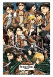 ATTACK ON TITAN 24x34 Anime Manga Eren Yeager Mikasa Armin Arlert COMIC FUN GIFT