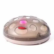 Pet Toys Electric Cat Toy Magnetic Interactive Pet Cat Toys Automatic Rotating Cat Play Teaser Plate Mice Catch Toy Exercise Toys PINK COLOR
