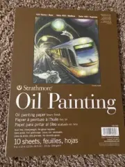 Strathmore 400 Series Oil Painting Pad 9"X12" 10 Sheets