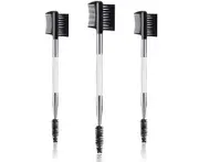 3 Pieces Eyebrow Eyelash Shaper Eyelash Comb and Eyebrow Brush Dual Comb Eyebrow Brush Double Head Eyebrow Brush