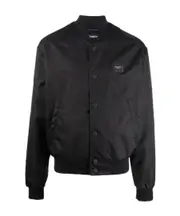 Dolce Gabbana Logo Patch Bomber Jacket IT54,IT46 Black
