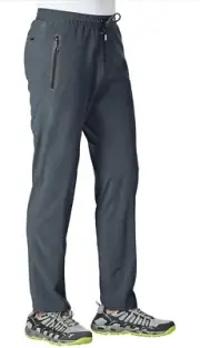 TBMPOY Men's Lightweight Hiking Travel Pants Breathable Athletic XL