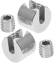 2pcs Stainless Steel Wire Rope Clamps Flat Slot Design Cable Fasteners for Garden and Outdoor Use Versatile Clips for Tightening Ropes Greenhouses and Landscapes