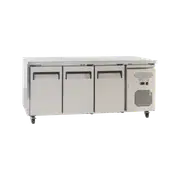 Exquisite Three Solid Doors Underbench Storage Refrigerators 465 Litre
