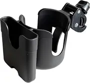 Kerlista Wheelchair/Bike Cup Holder, Universal Cup Holder with Strollers, Adjustable Drink Holde and 2-in-1 Cup Phone Holder fits for Stroller, Bike, Wheelchair, Walker, Scoote.